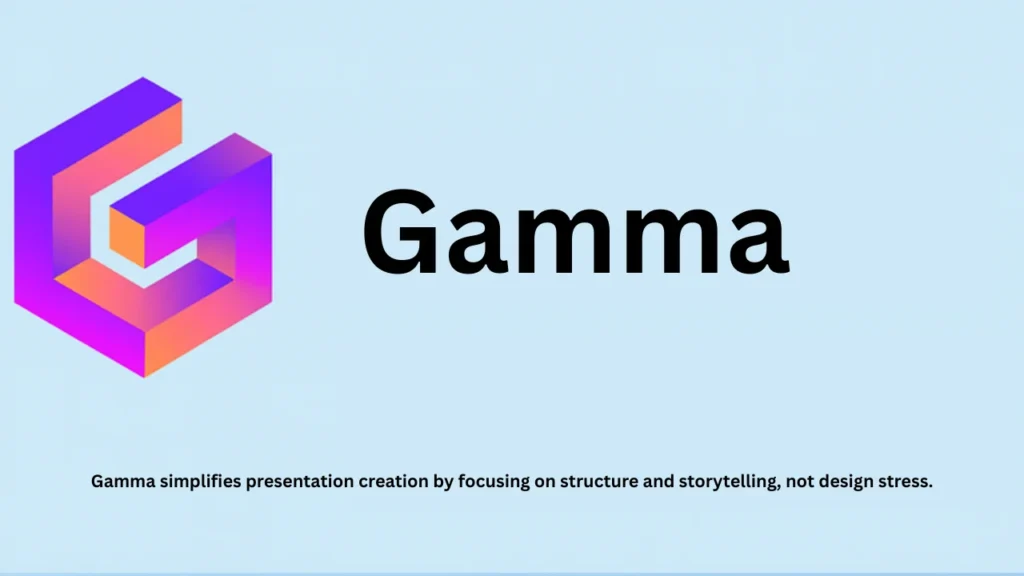 Using the gamma AI presentation tool to turn rough ideas into professional slides