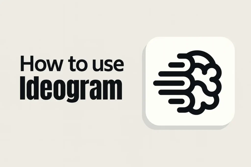 How to use ideogram to create eye catching AI designs with clean typography and a modern layout.